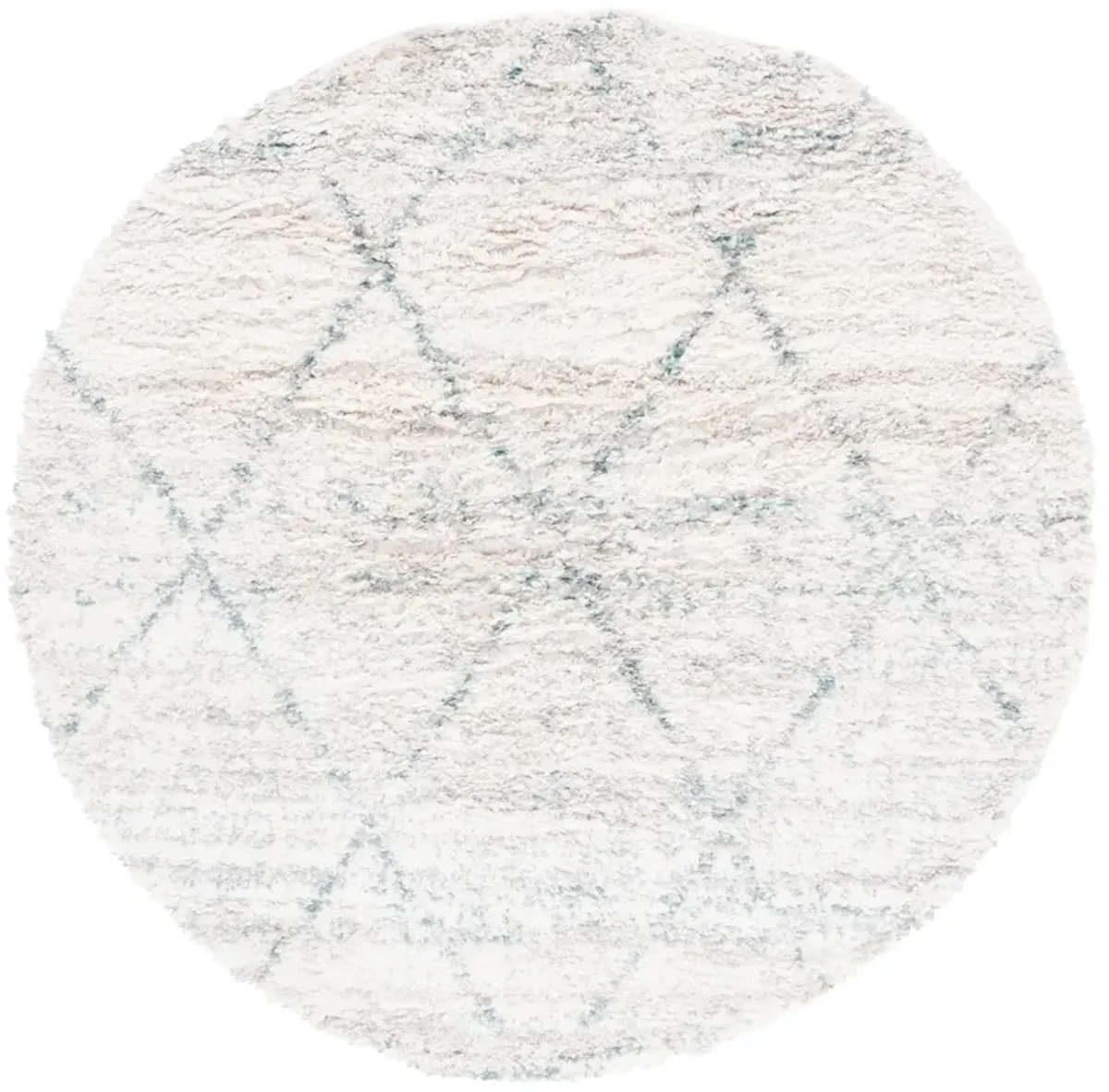 FONTANA SHAG Round Power Loomed 6'-7" X 6'-7" Round Rug