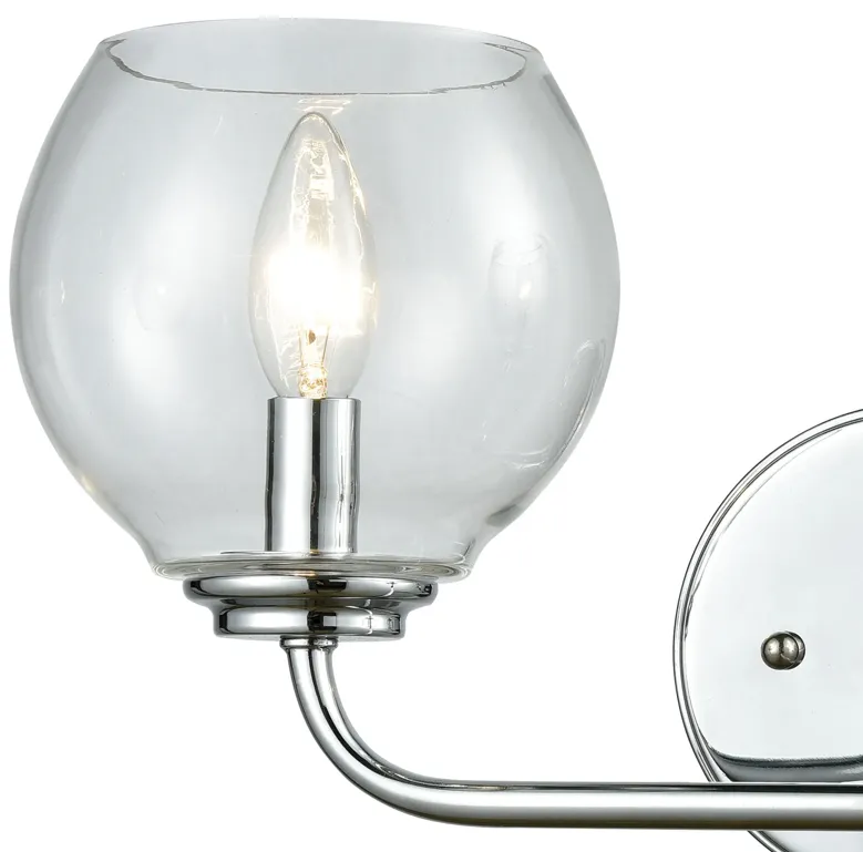 Emory 16" Wide 2-Light Vanity Light - Polished Chrome