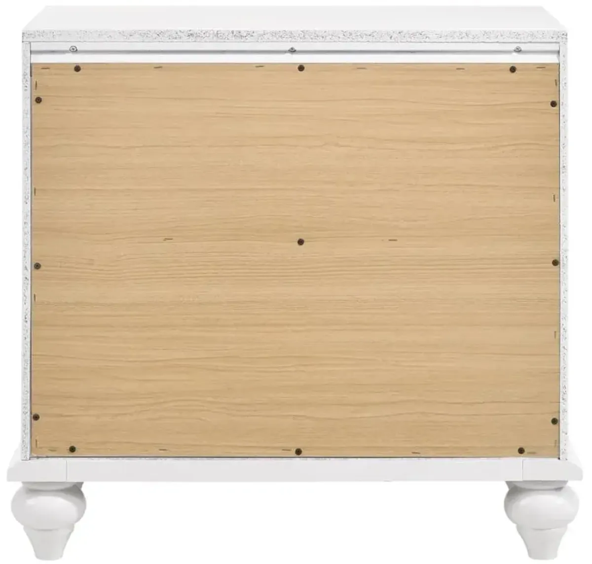 Barzini 2-drawer Nightstand White