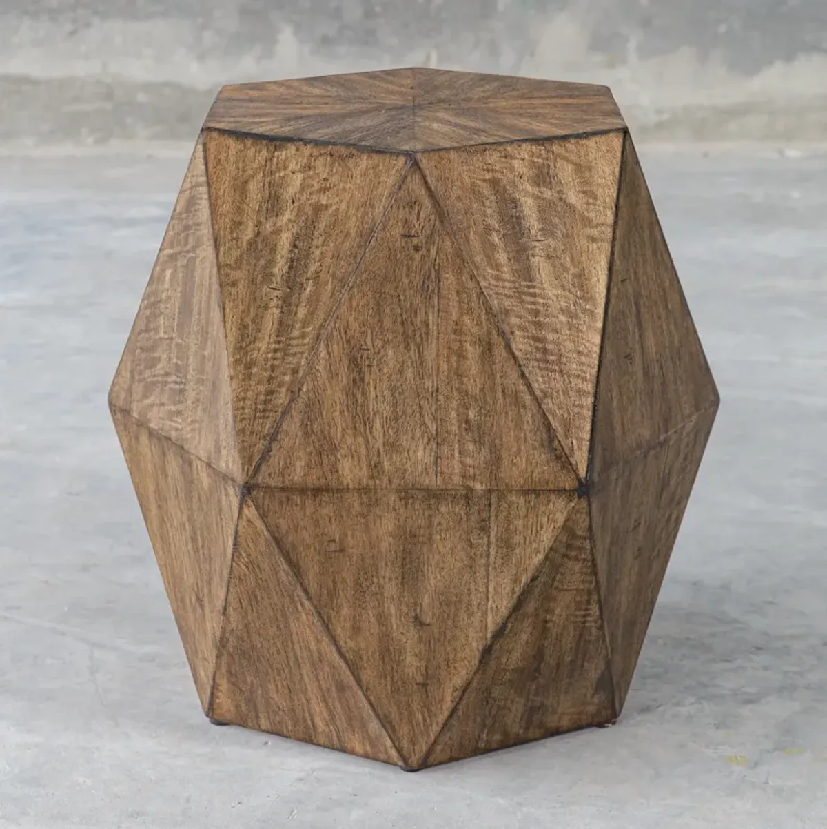 Volker Honey Geometric Accent Table