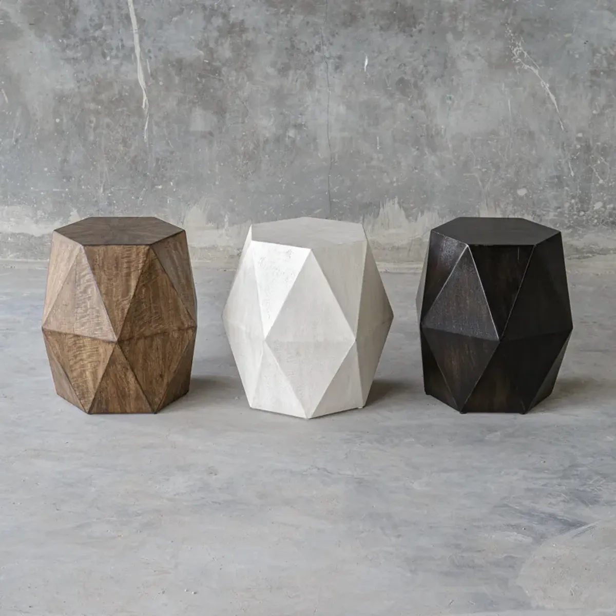 Volker Honey Geometric Accent Table