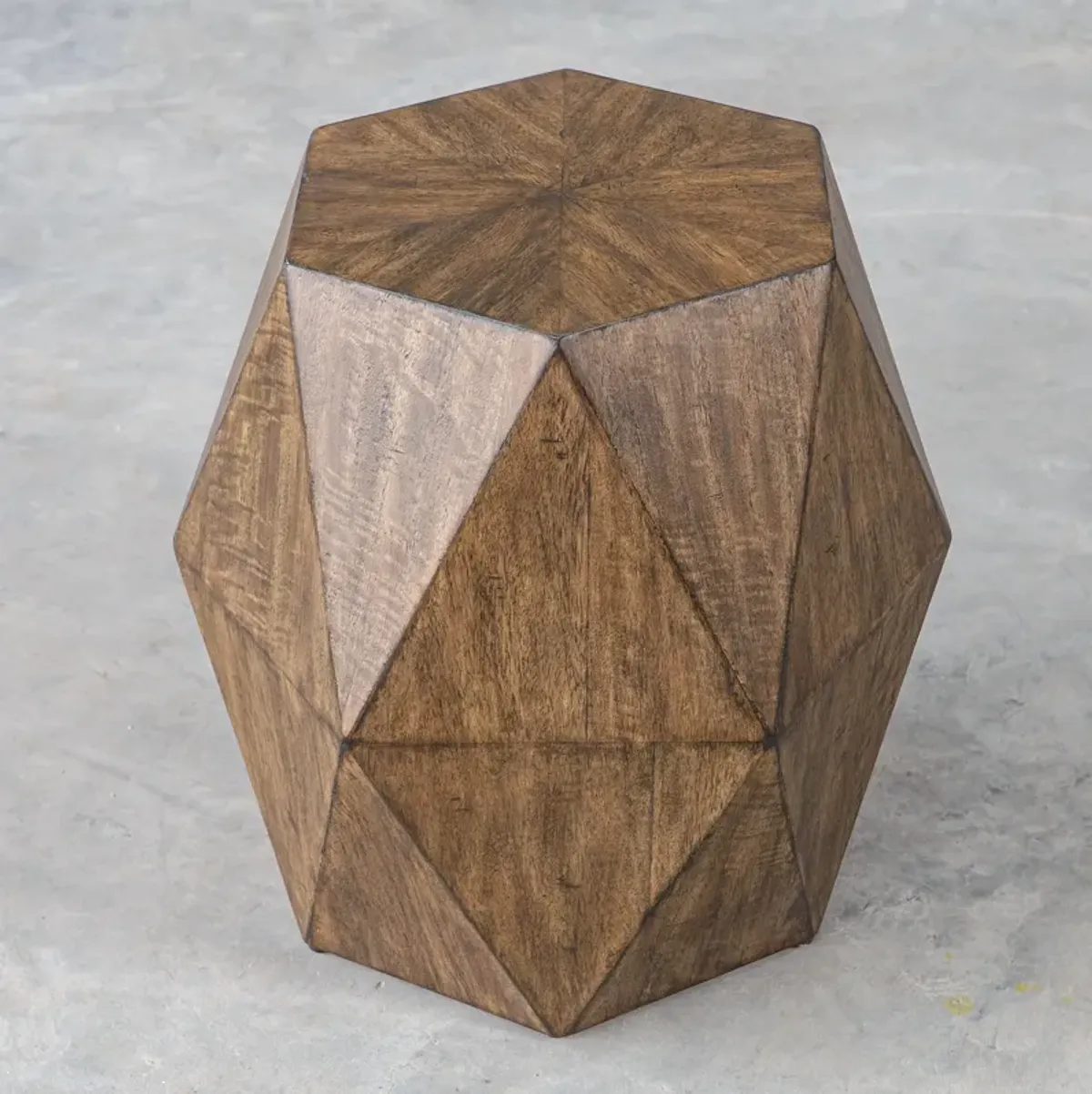 Volker Honey Geometric Accent Table