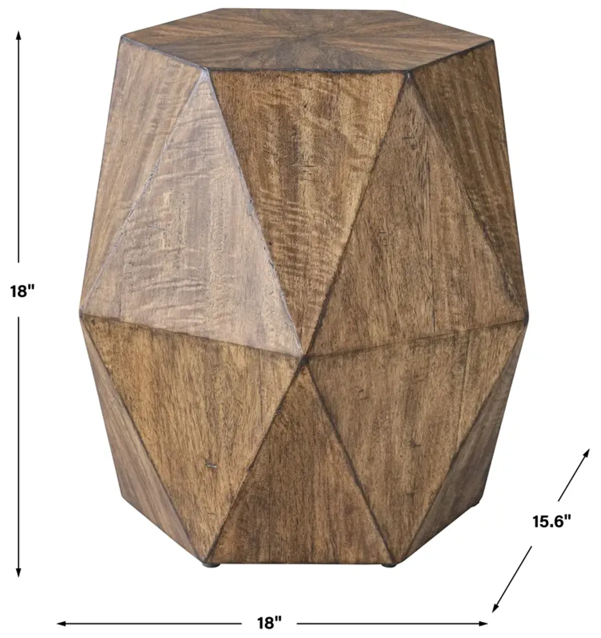 Volker Honey Geometric Accent Table