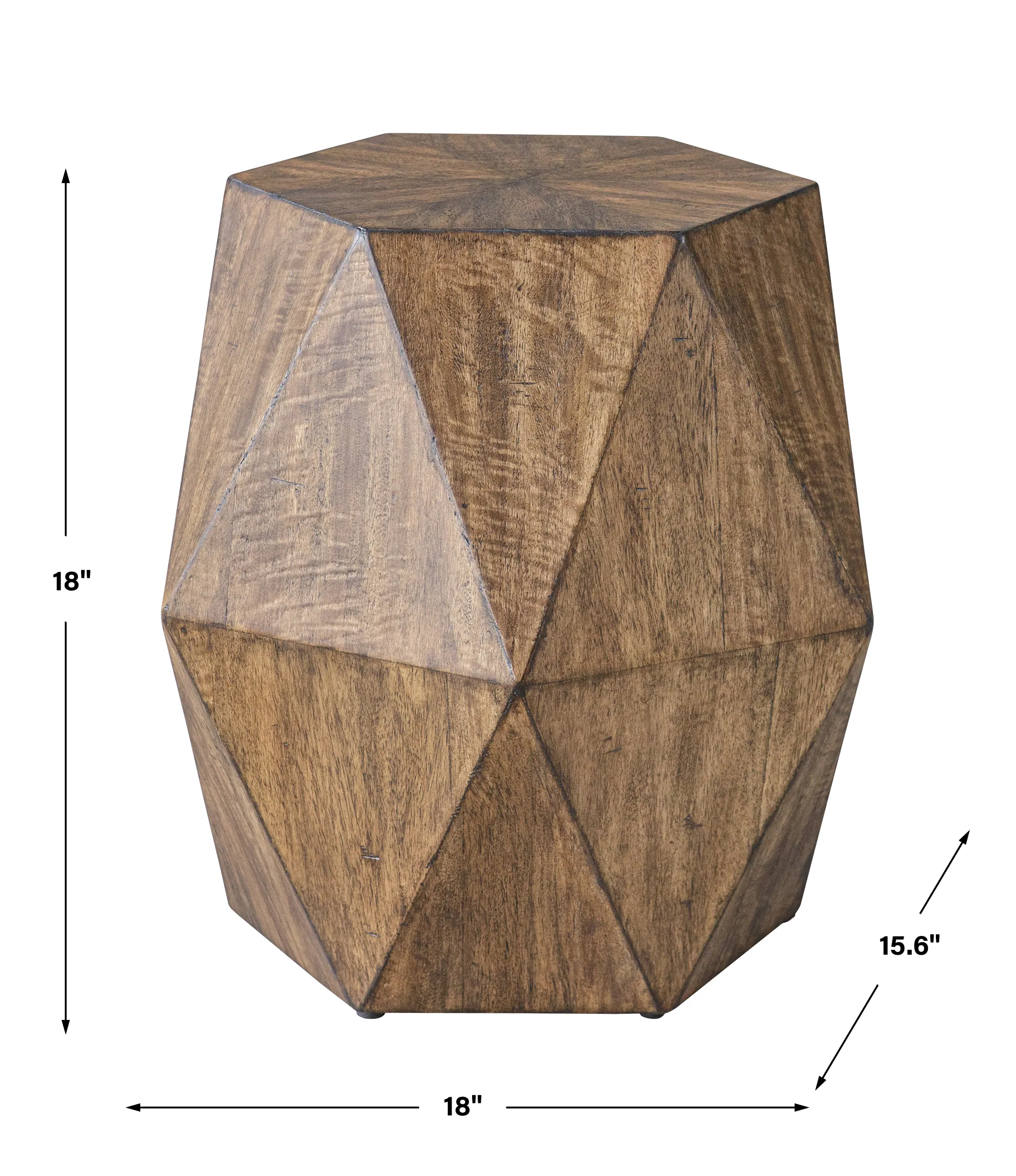 Volker Honey Geometric Accent Table