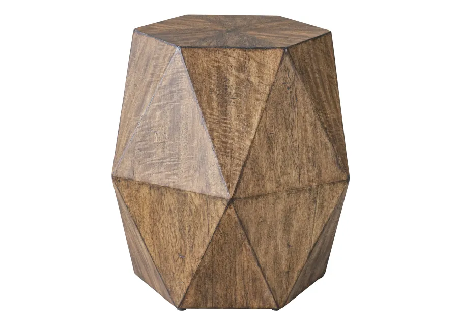 Volker Honey Geometric Accent Table