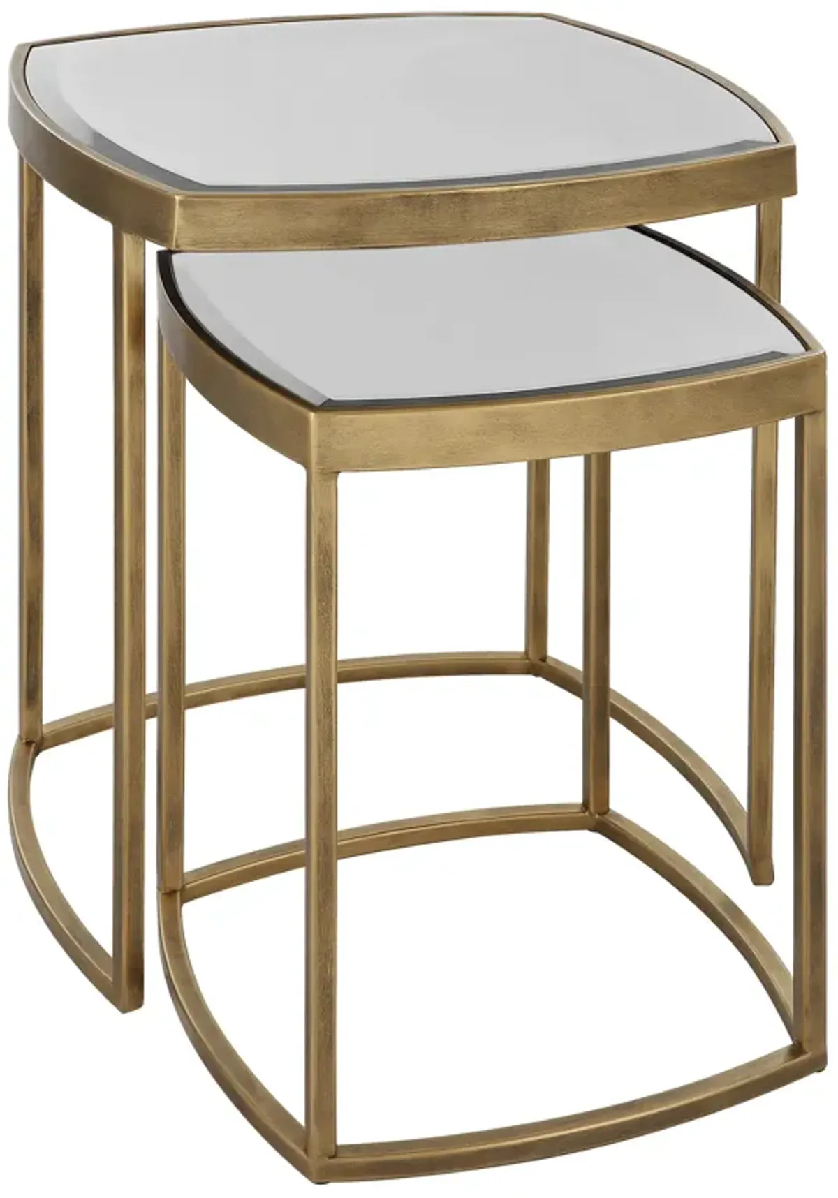 Vista Gold Nesting Tables, Set Of 2