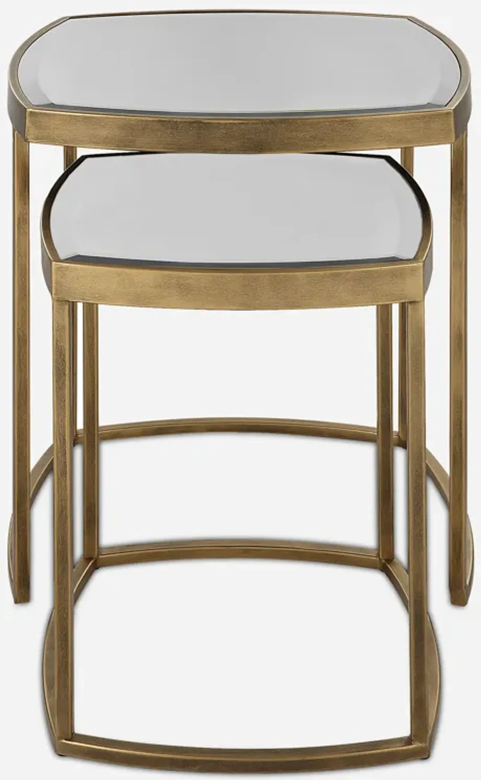 Vista Gold Nesting Tables, Set Of 2