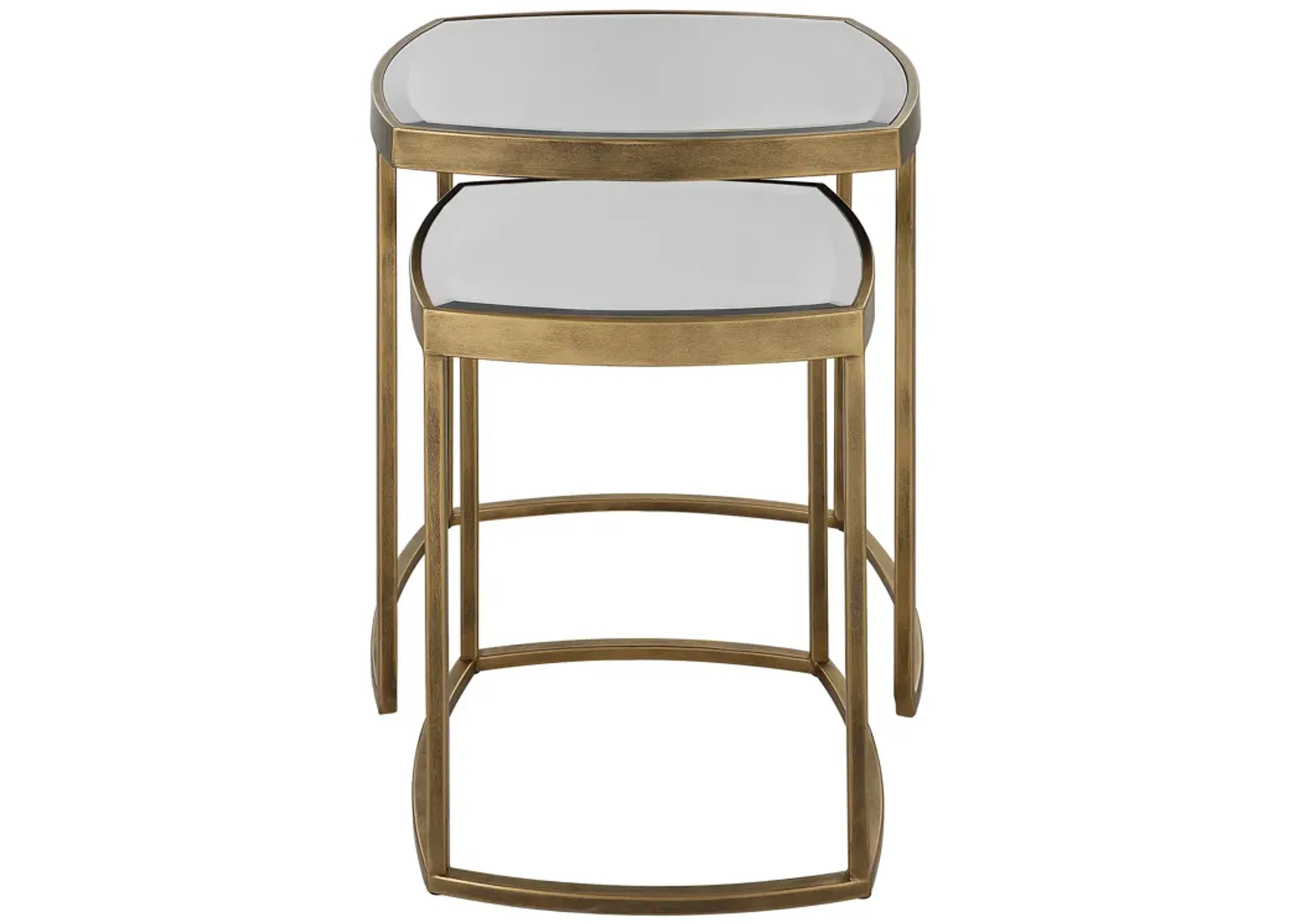 Vista Gold Nesting Tables, Set Of 2