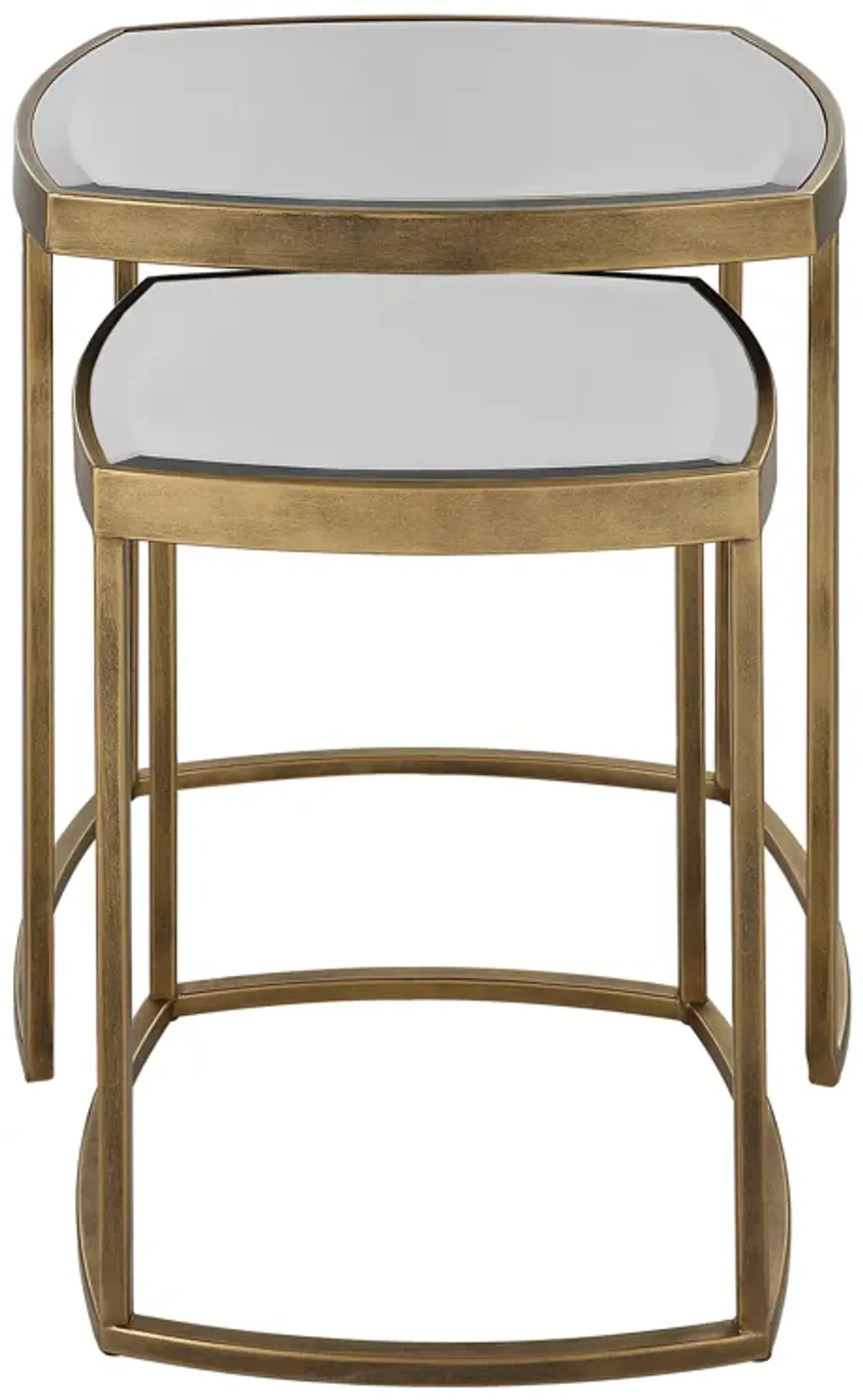 Vista Gold Nesting Tables, Set Of 2