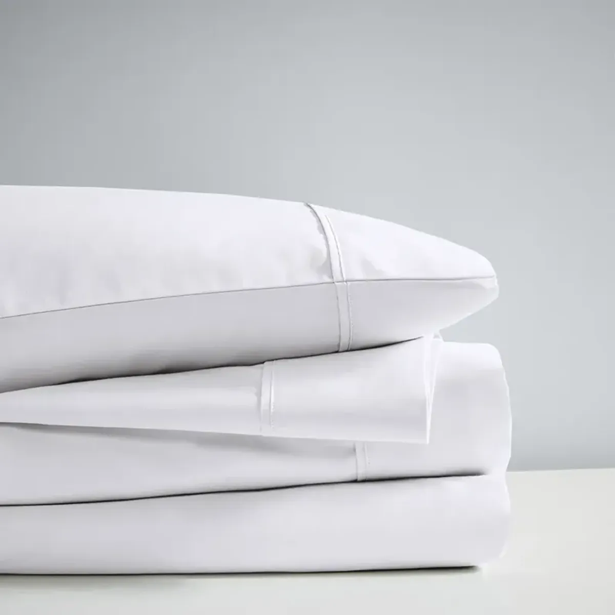 Beautyrest 1000 Thread Count White HeiQ Smart Temperature Cotton Blend 4 PC Sheet Set