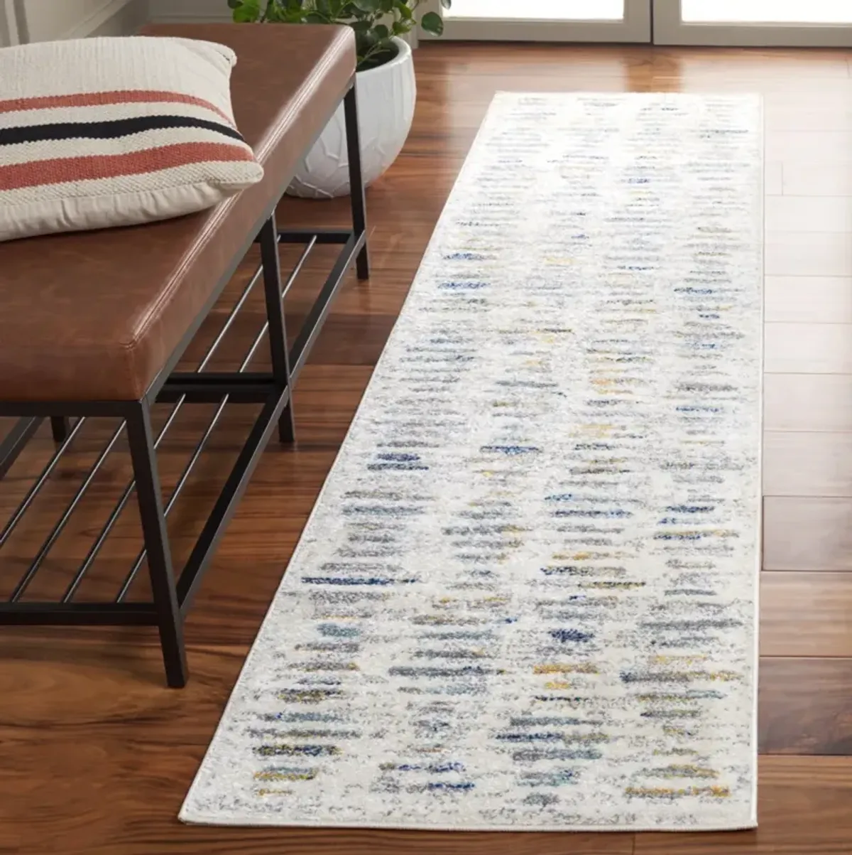 TULUM 644 BEIGE  2' x 8' Runner Rug