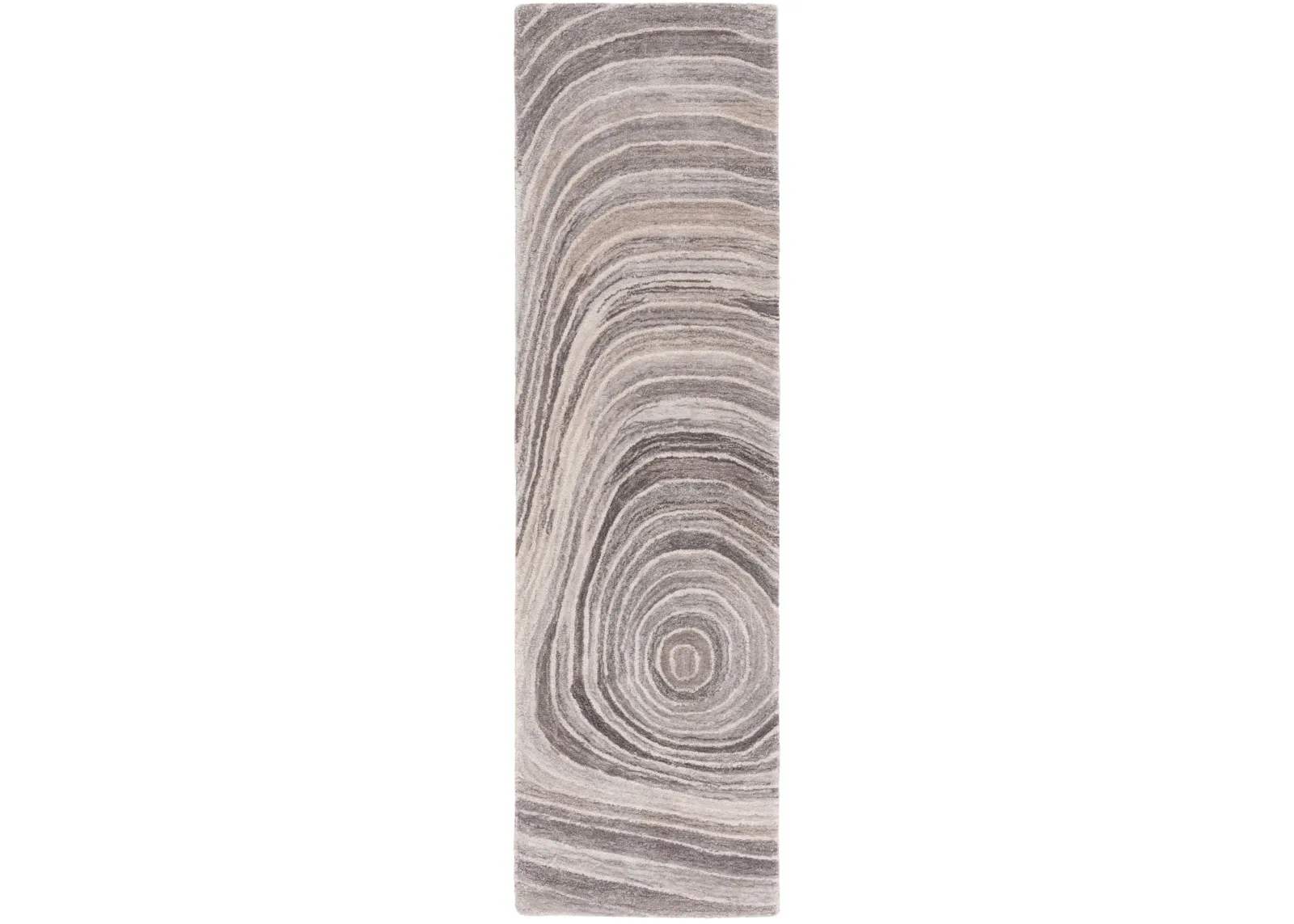 ABSTRACT 153 GREY  2'-3' x 8' Runner Rug