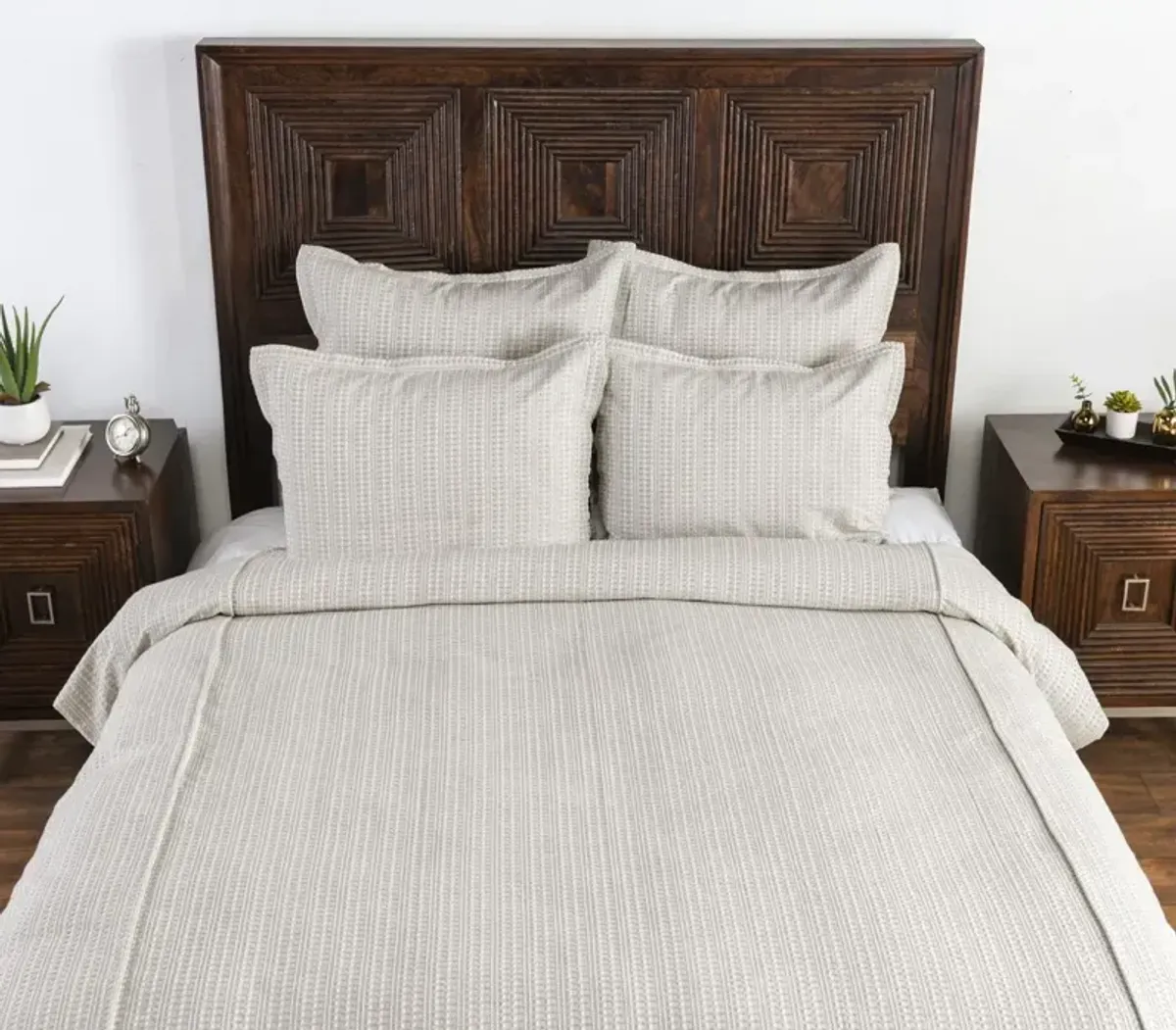 Mason Taupe Queen Duvet