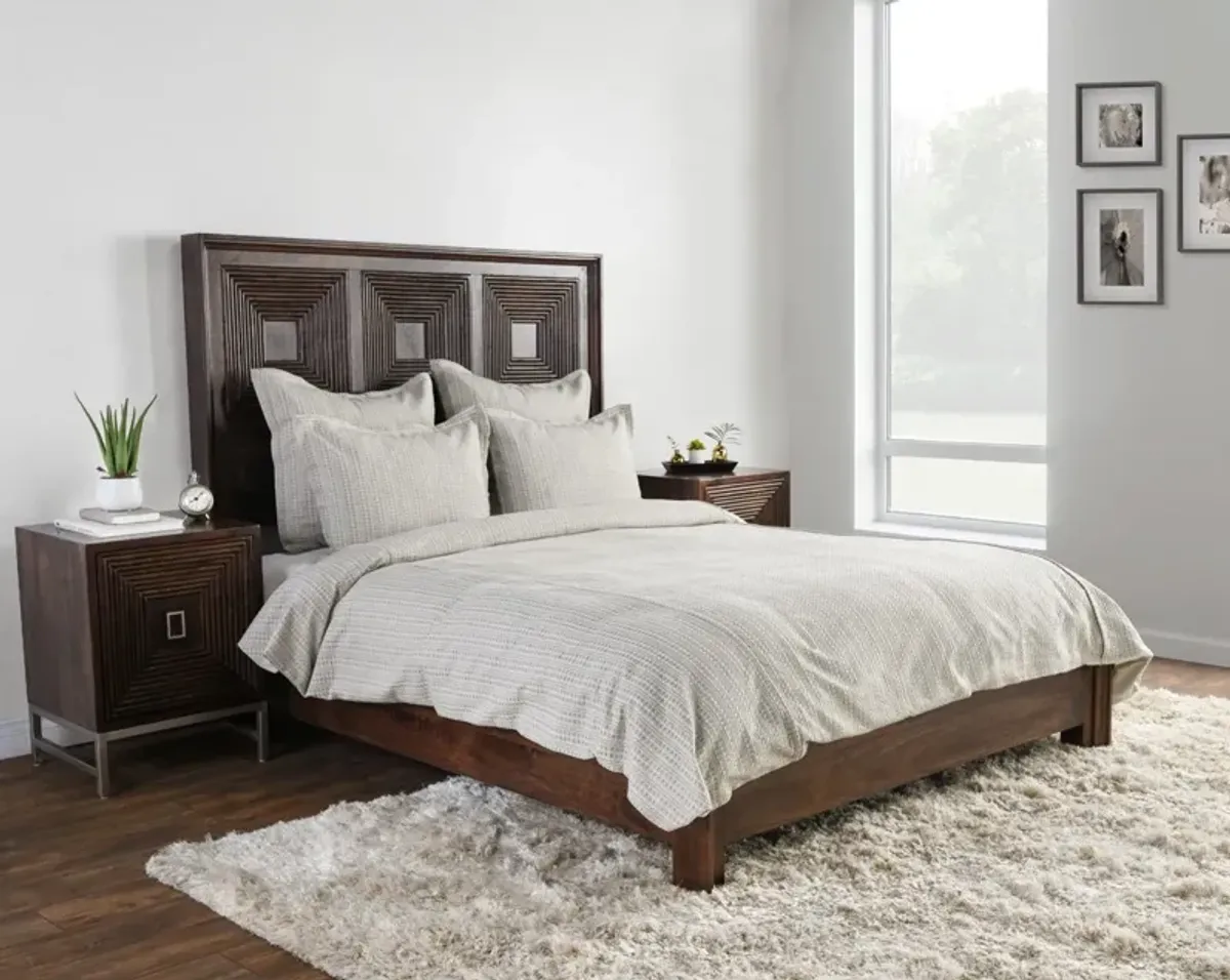 Mason Taupe Queen Duvet