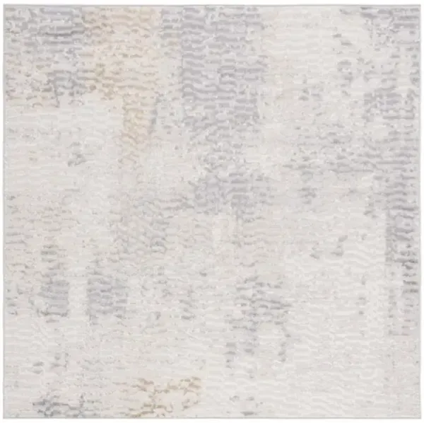 PALMA 352 Grey 6'-7' X 6'-7' Square Square Rug