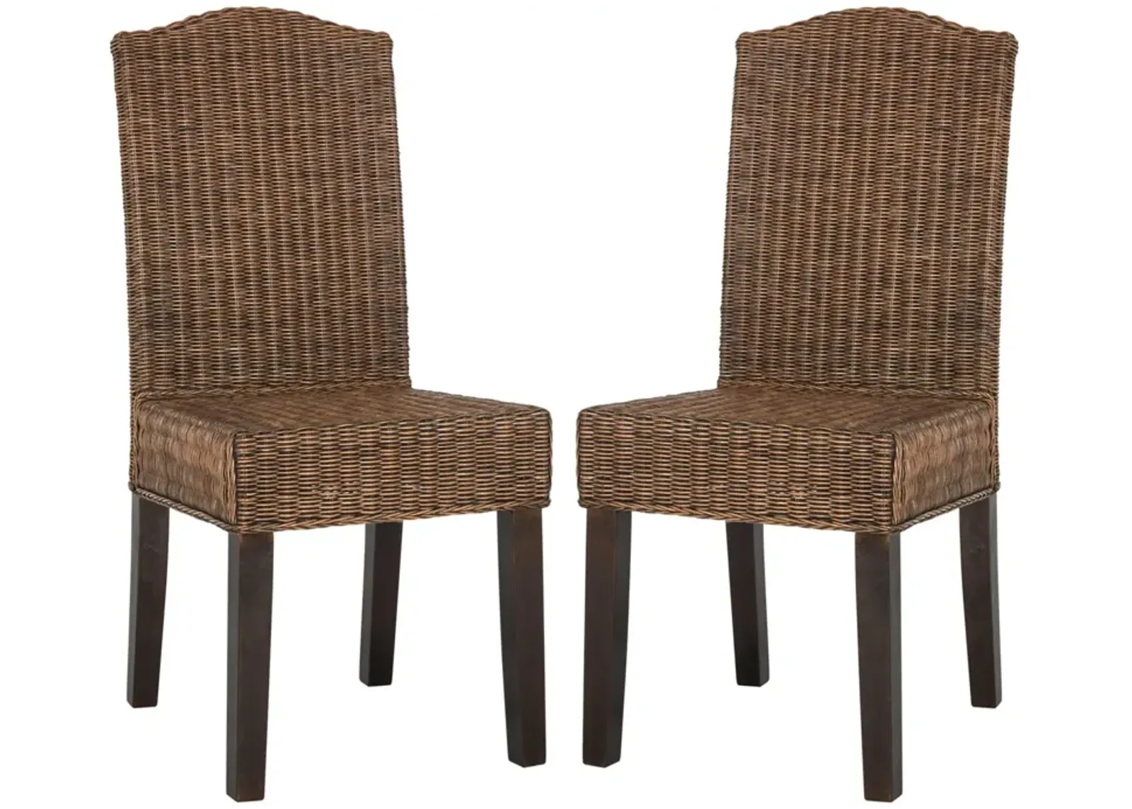 ODETTE 19''H WICKER DINING CHAIR - Set of 2