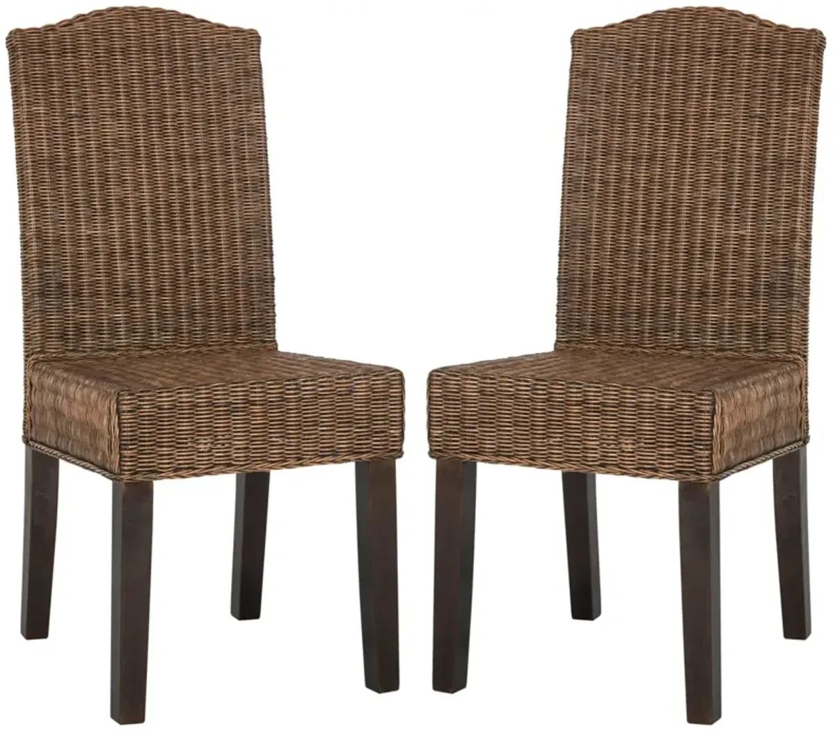 ODETTE 19''H WICKER DINING CHAIR - Set of 2