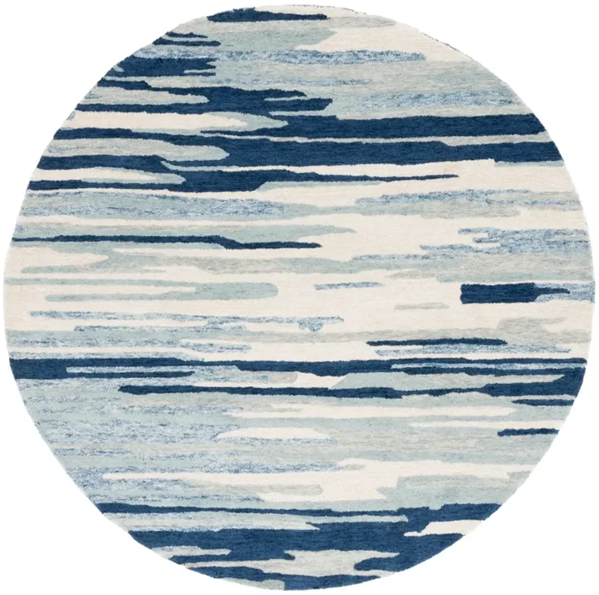 BELLAGIO 201 BLUE  6' x 6' Round Round Rug