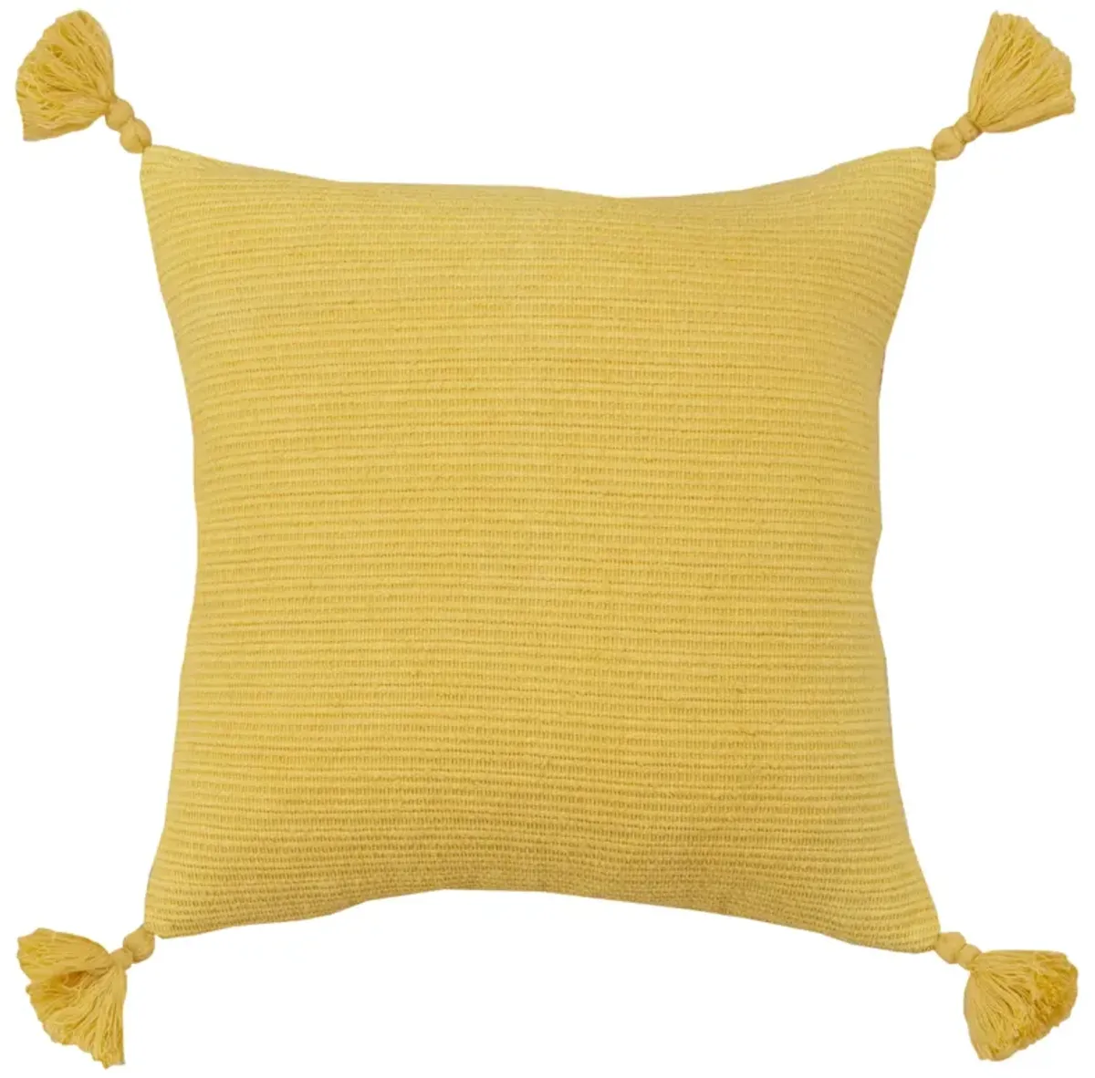 Solid Stripe Dark Yellow Pillow