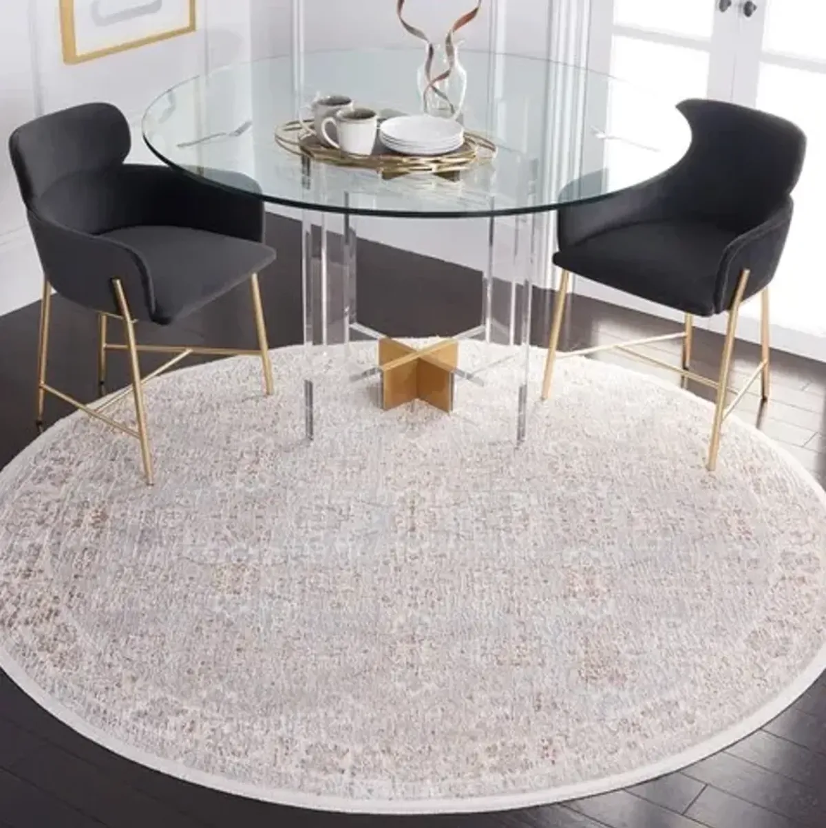 MARMARA 302 Multi 6'-7' X 6'-7' Round Round Rug