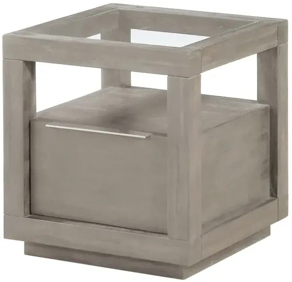 Oxford One-Drawer End Table In Mineral