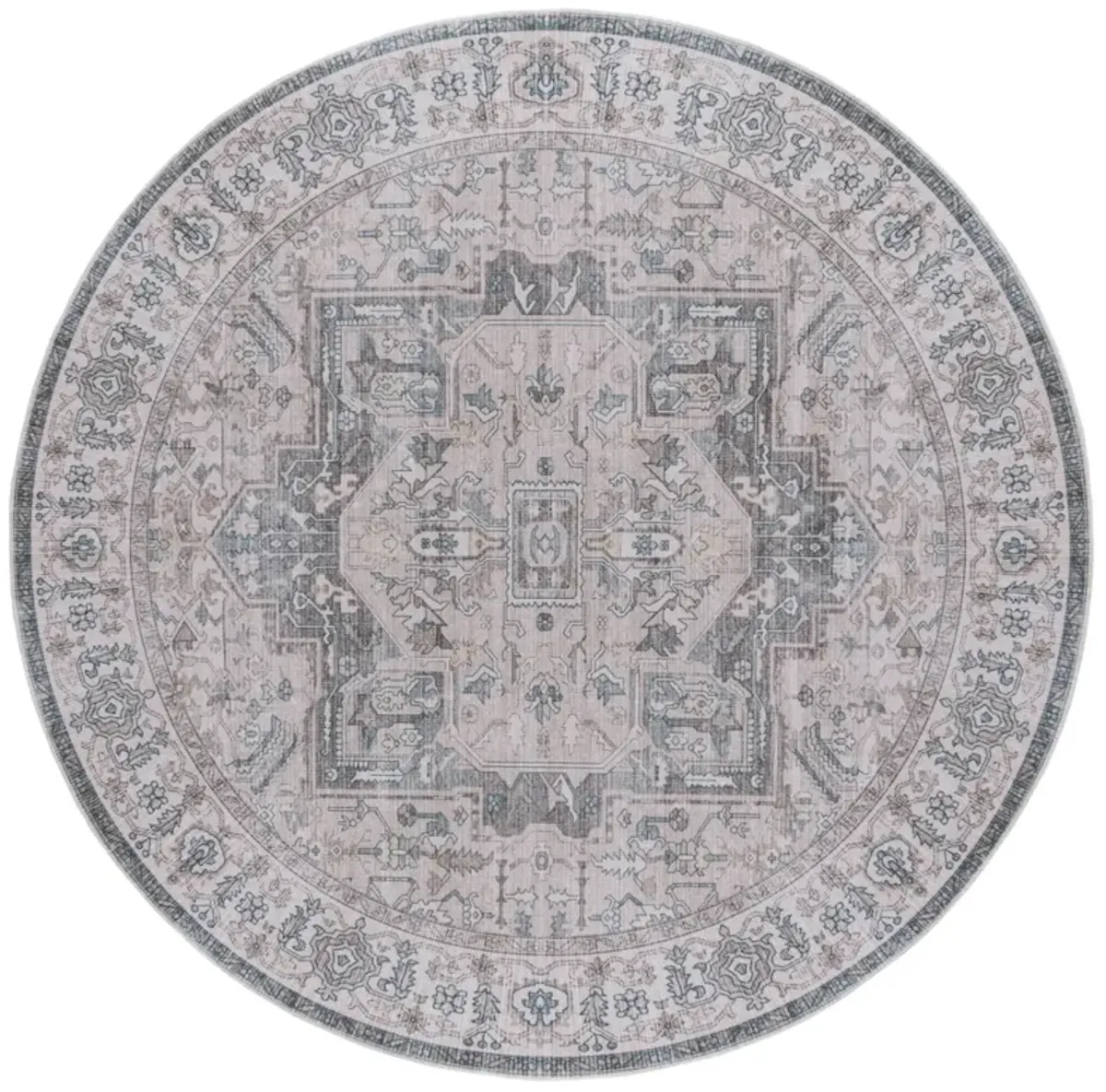 ARIZONA 249 BEIGE  6' x 6' Round Round Rug