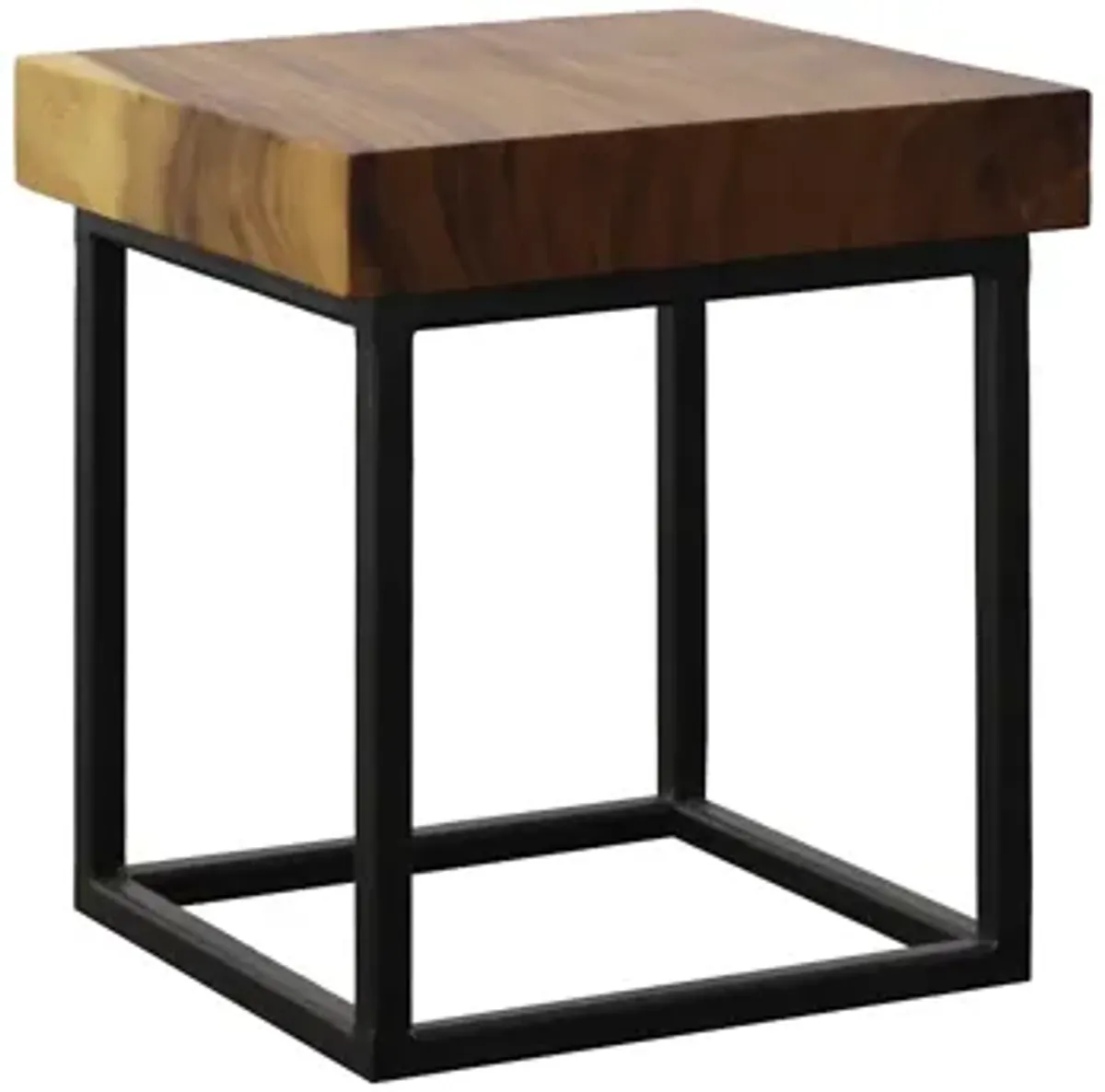 Cubic Side Table, Black Base