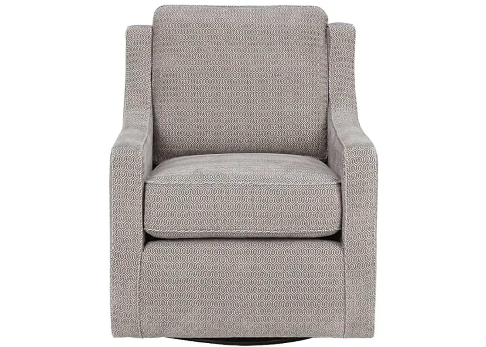 Madison Park Harris Grey Chenille Swivel Chair