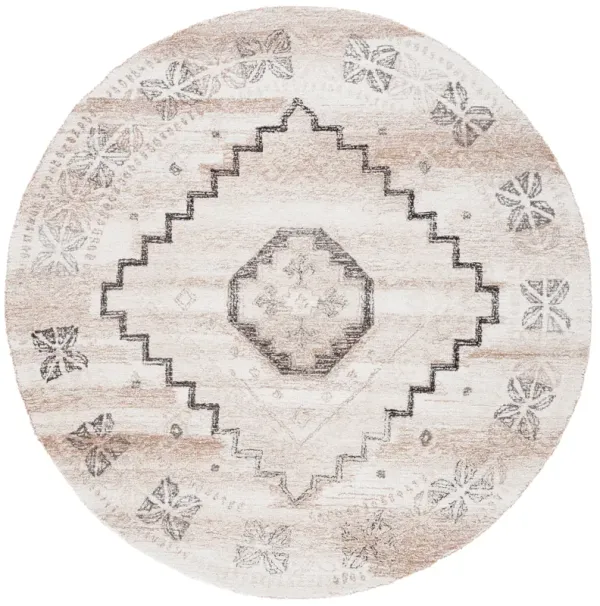 EBONY Hand Tufted 6' x 6' Round area rug