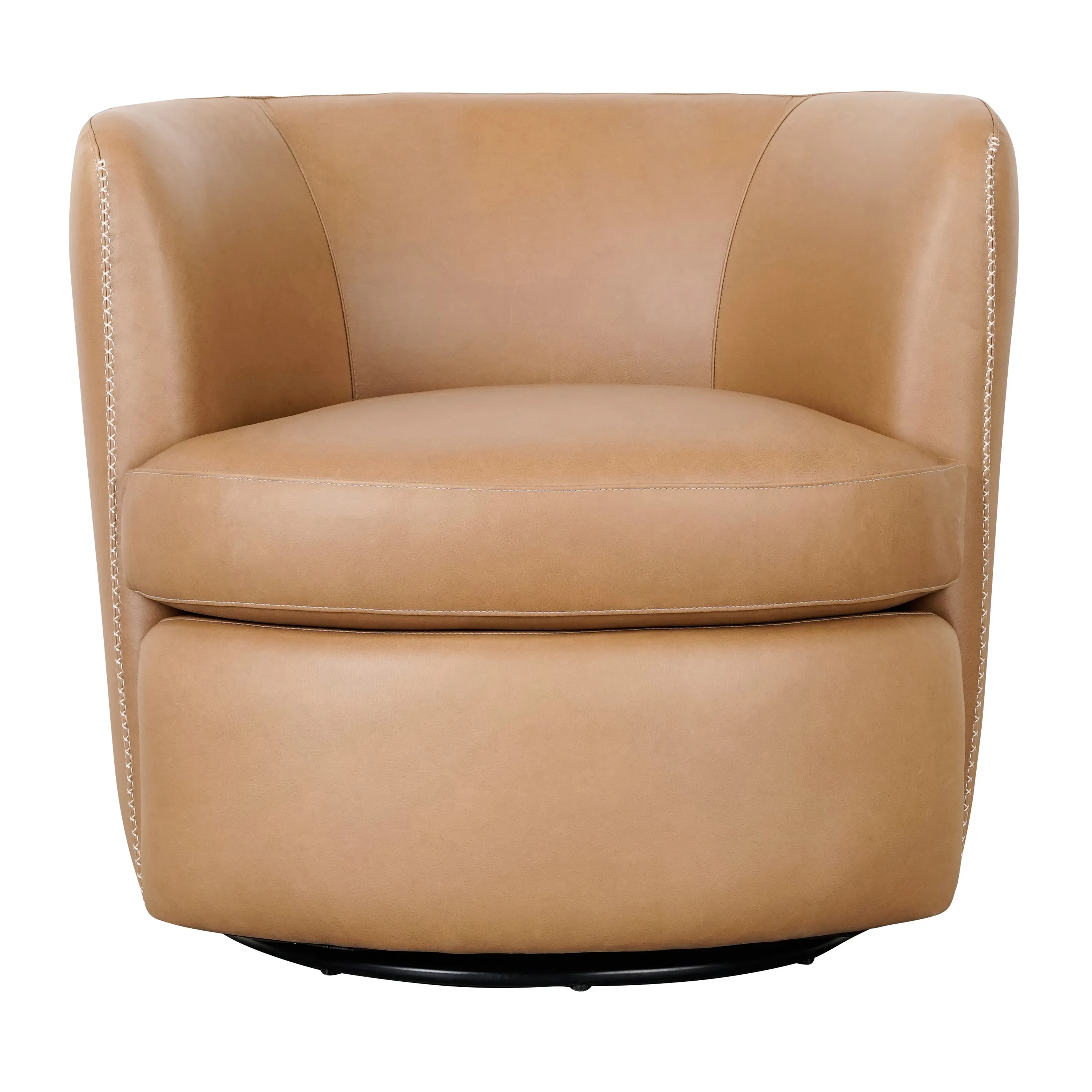 Bronson Swivel Accent Chair Saddle MX