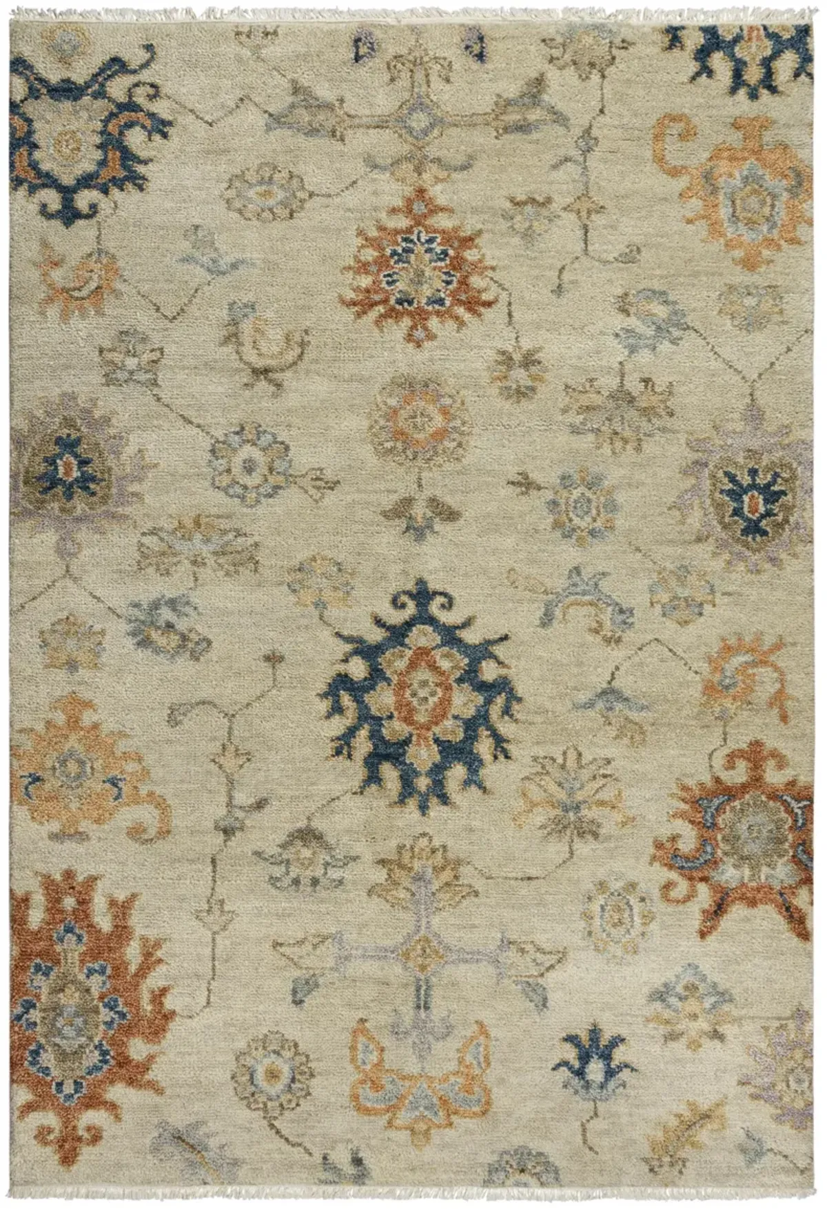 Envision Beige  Hand Spun Wool 6' x 9' Rectangle Rug