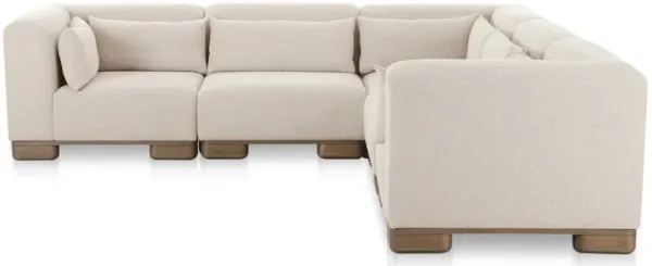 June Classic L-Shaped Modular Sectional Oatmeal