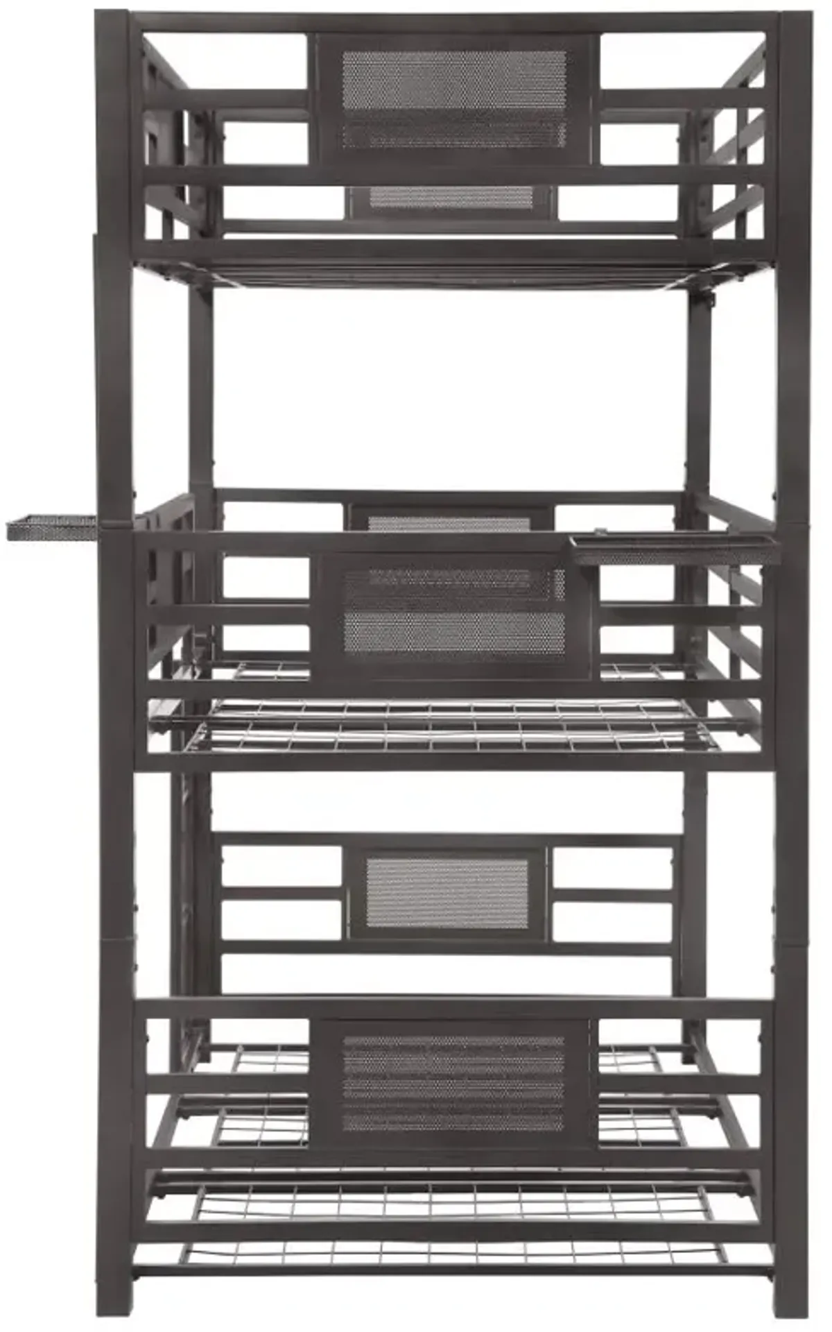 Rogen Twin Triple Bunk Bed Dark Bronze