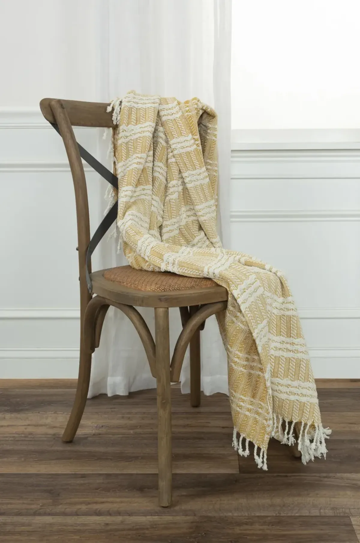 Stripe Marigold Throw