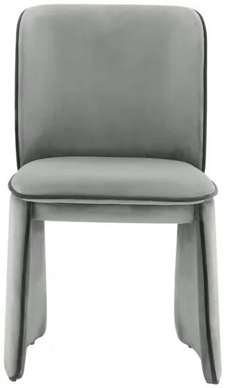 Kinsley Grey Velvet Dining Chair