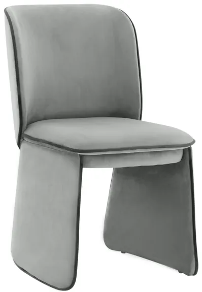 Kinsley Grey Velvet Dining Chair