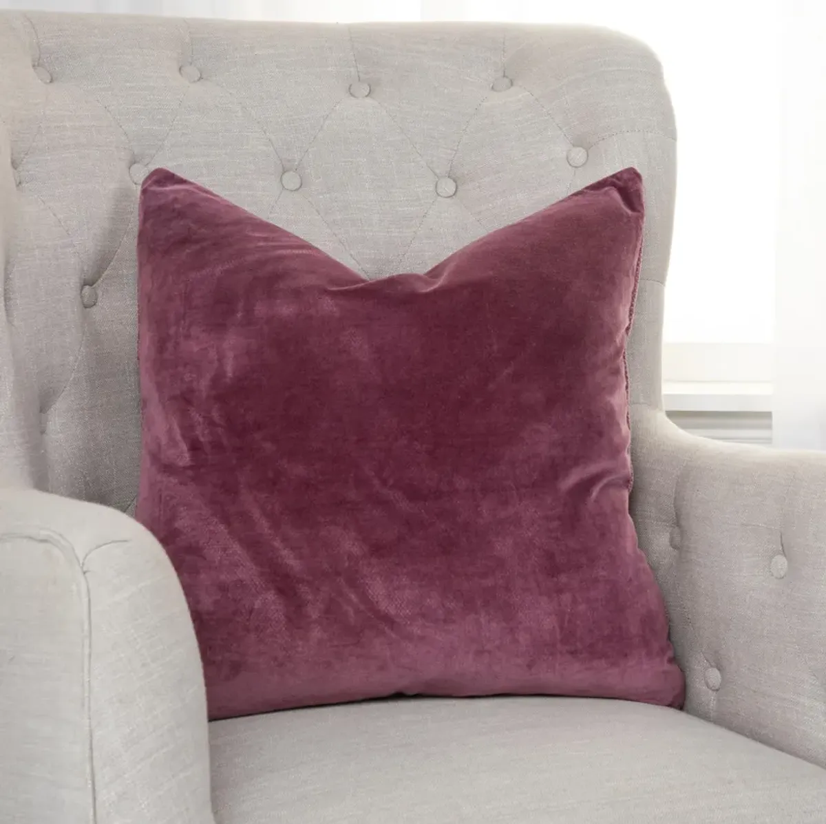 Solid Dark Pink Pillow