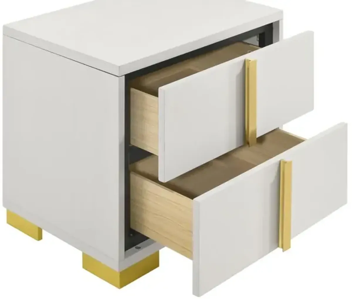 Marceline 5-piece Eastern King Bedroom Set with LED Headboard White