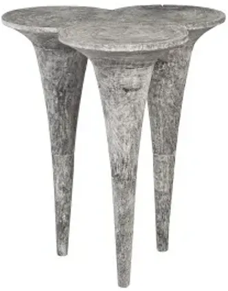 marley bar table, chamcha wood, gray stone finish