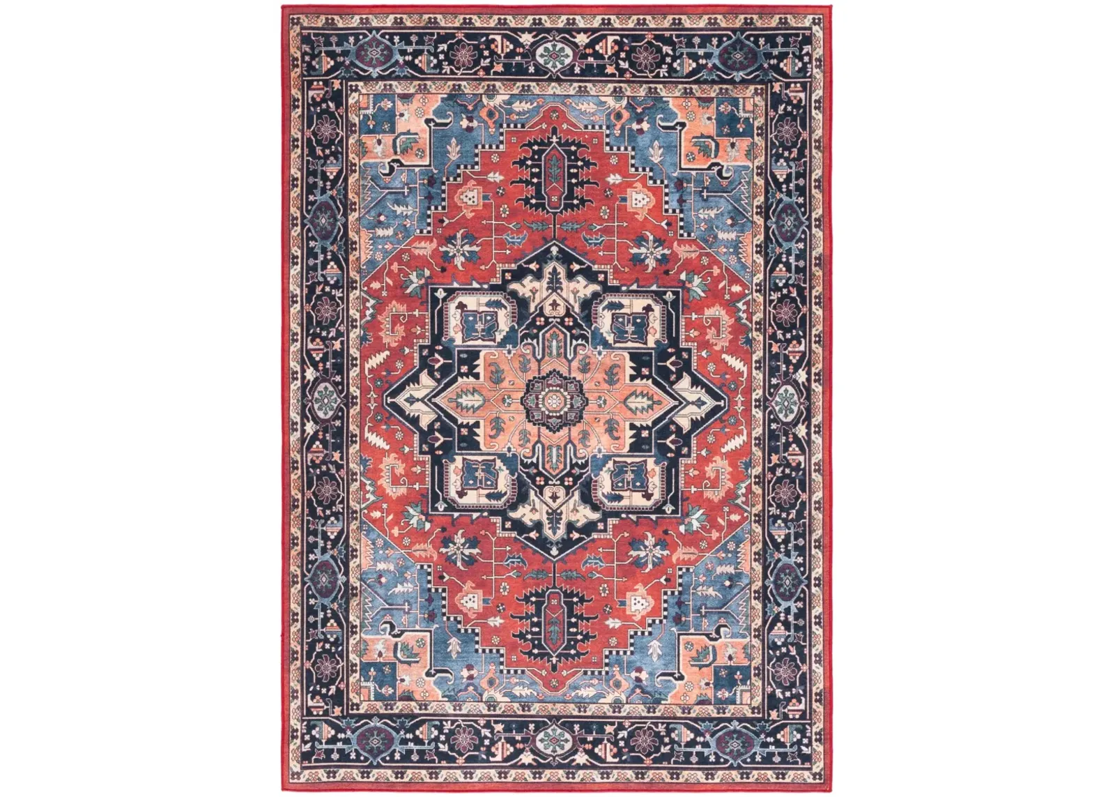 ORLANDO 762 RUST  5'-3' x 7'-6' Medium Rectangle Rug