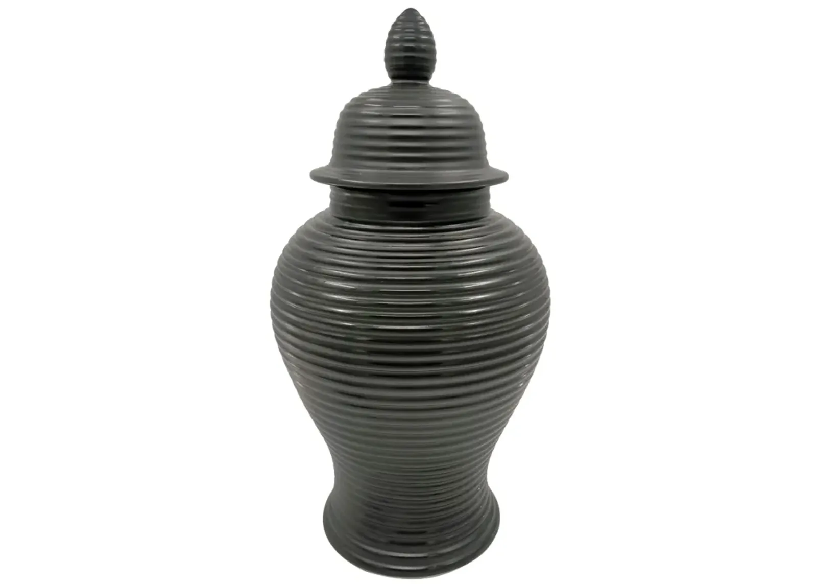 Ribbed Temple Jar - 24"