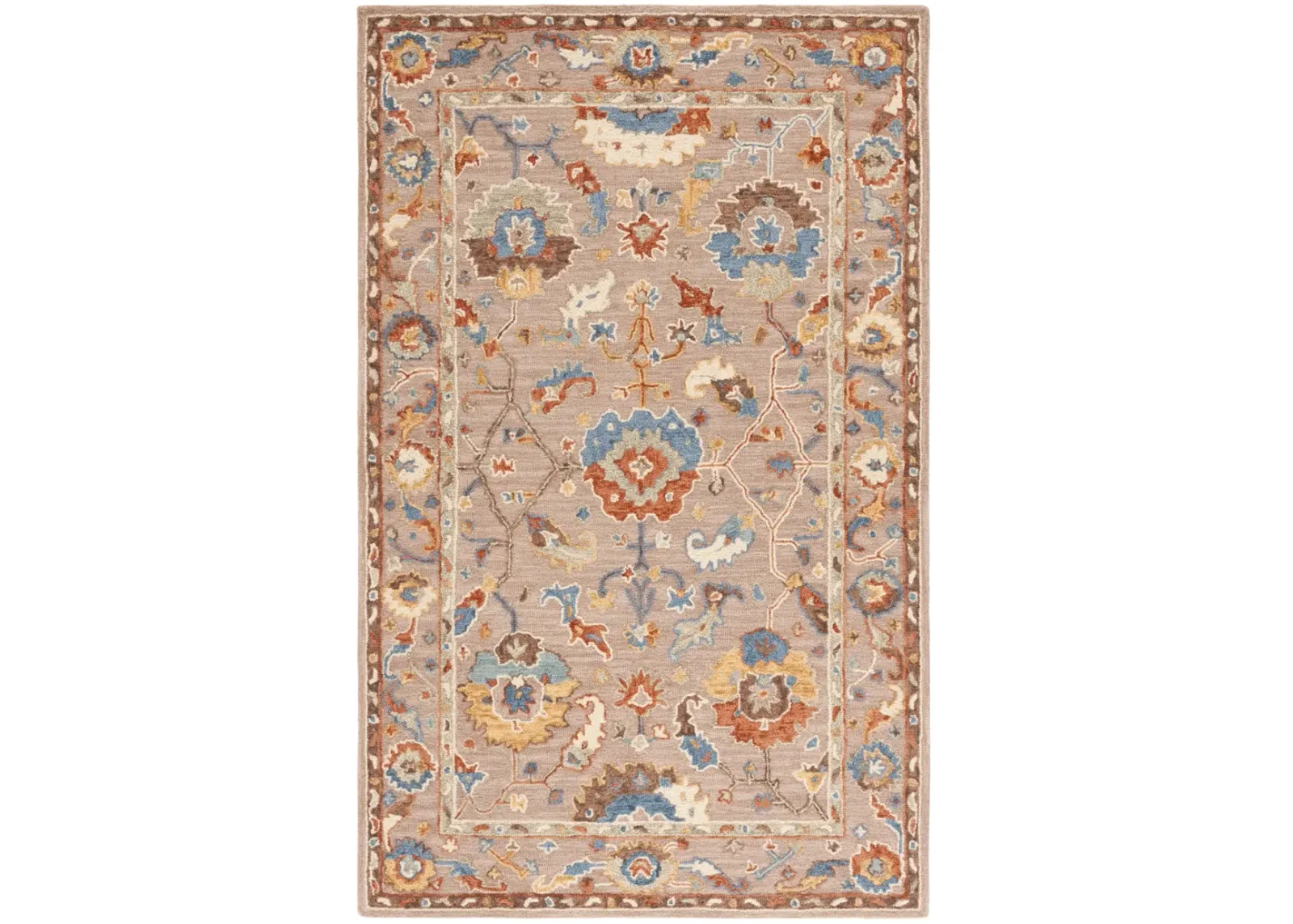 METRO 328 BEIGE  8' x 10' Large Rectangle Rug