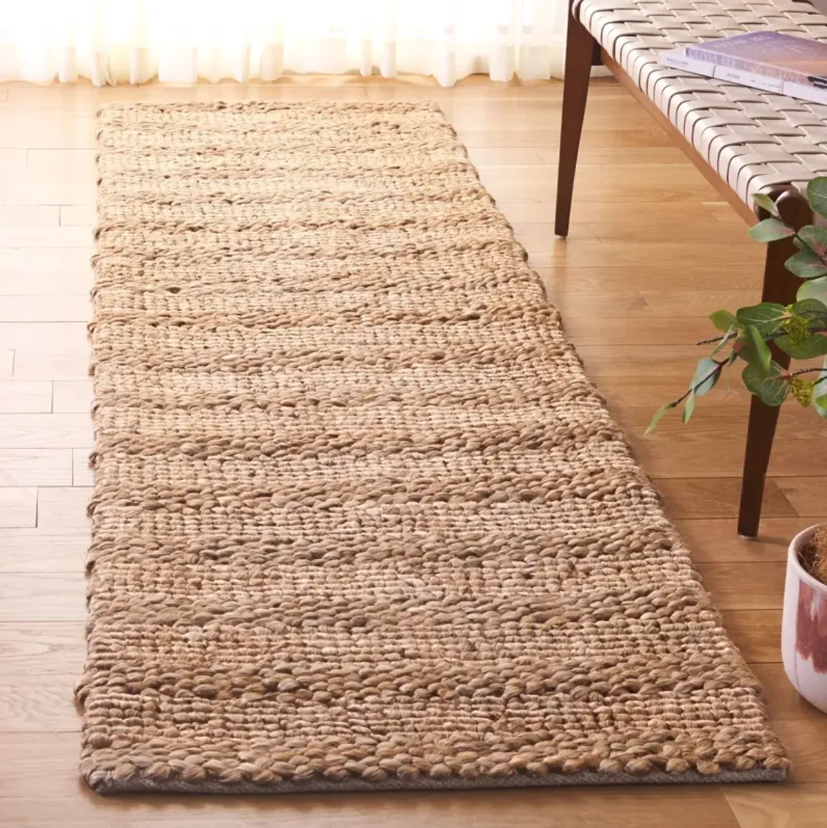 NATURAL FIBER 477 NATURAL 2'-3' x 9' Runner Rug