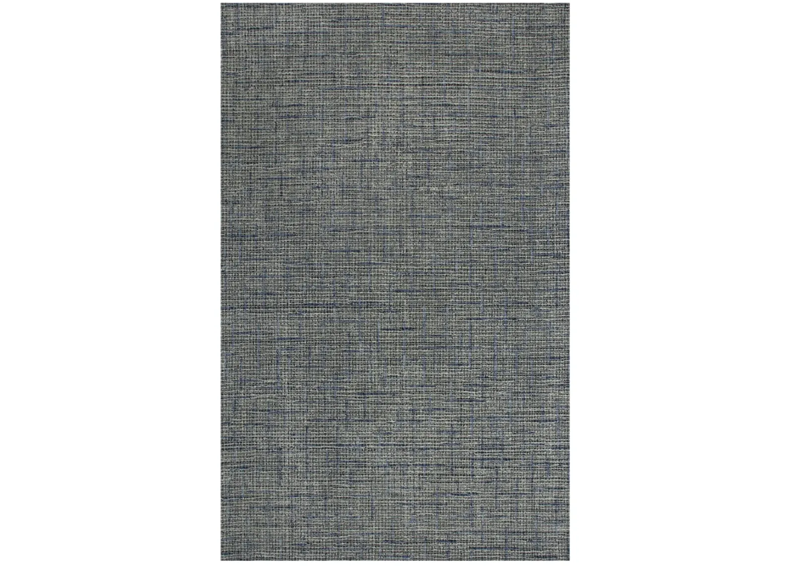 Ironwood Blue Checked/Solid Wool 5' x 7'6" Rectangle Rug