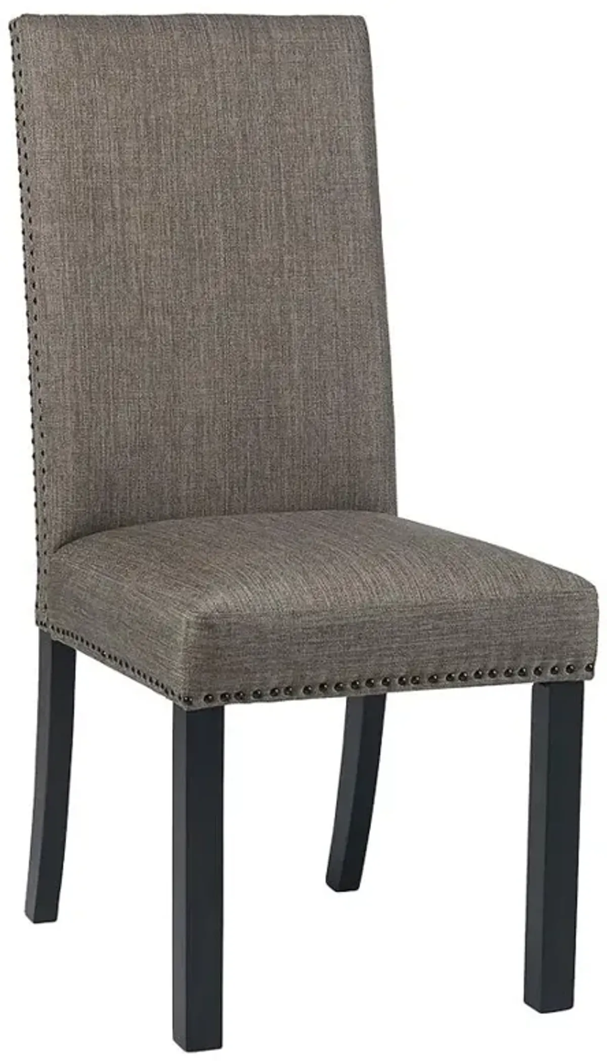 Hubbard Upholstered Side Chairs Charcoal (Set of 2)