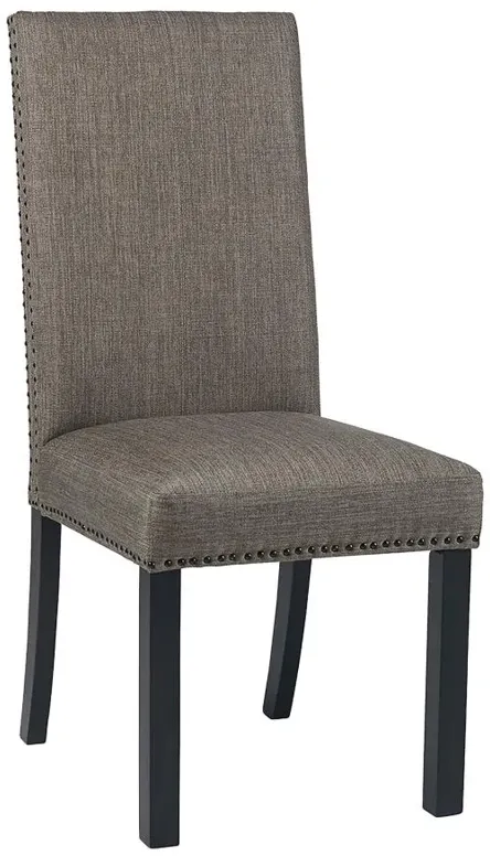 Hubbard Upholstered Side Chairs Charcoal (Set of 2)