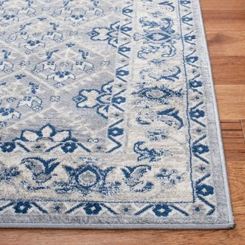 Brentwood 869 Grey / Blue 6'-7" X 6'-7" Square Square Powerloomed Rug