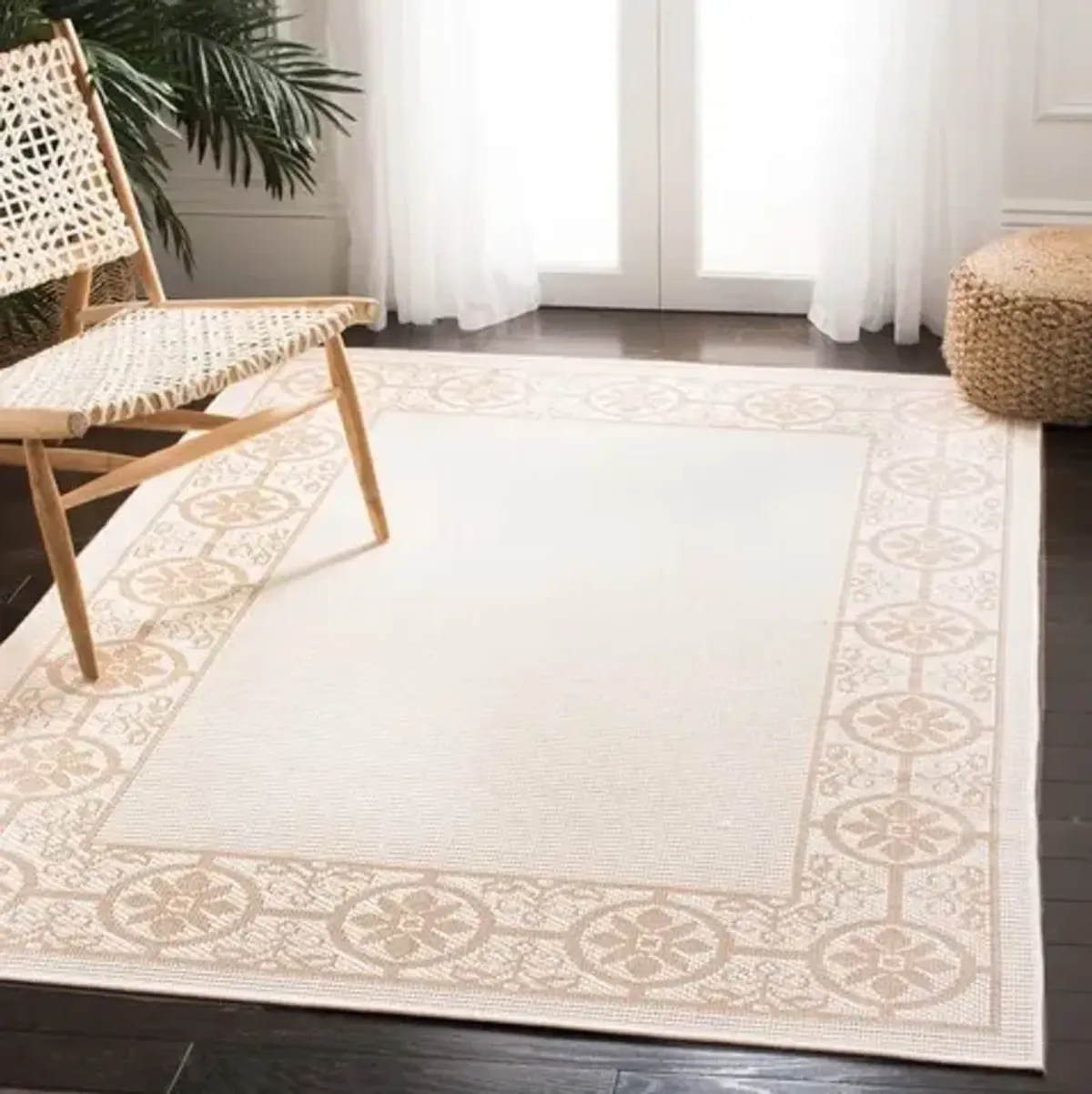 Safavieh BERMUDA 800 Collection BMU815C-8 Ivory / Beige 8' X 10'