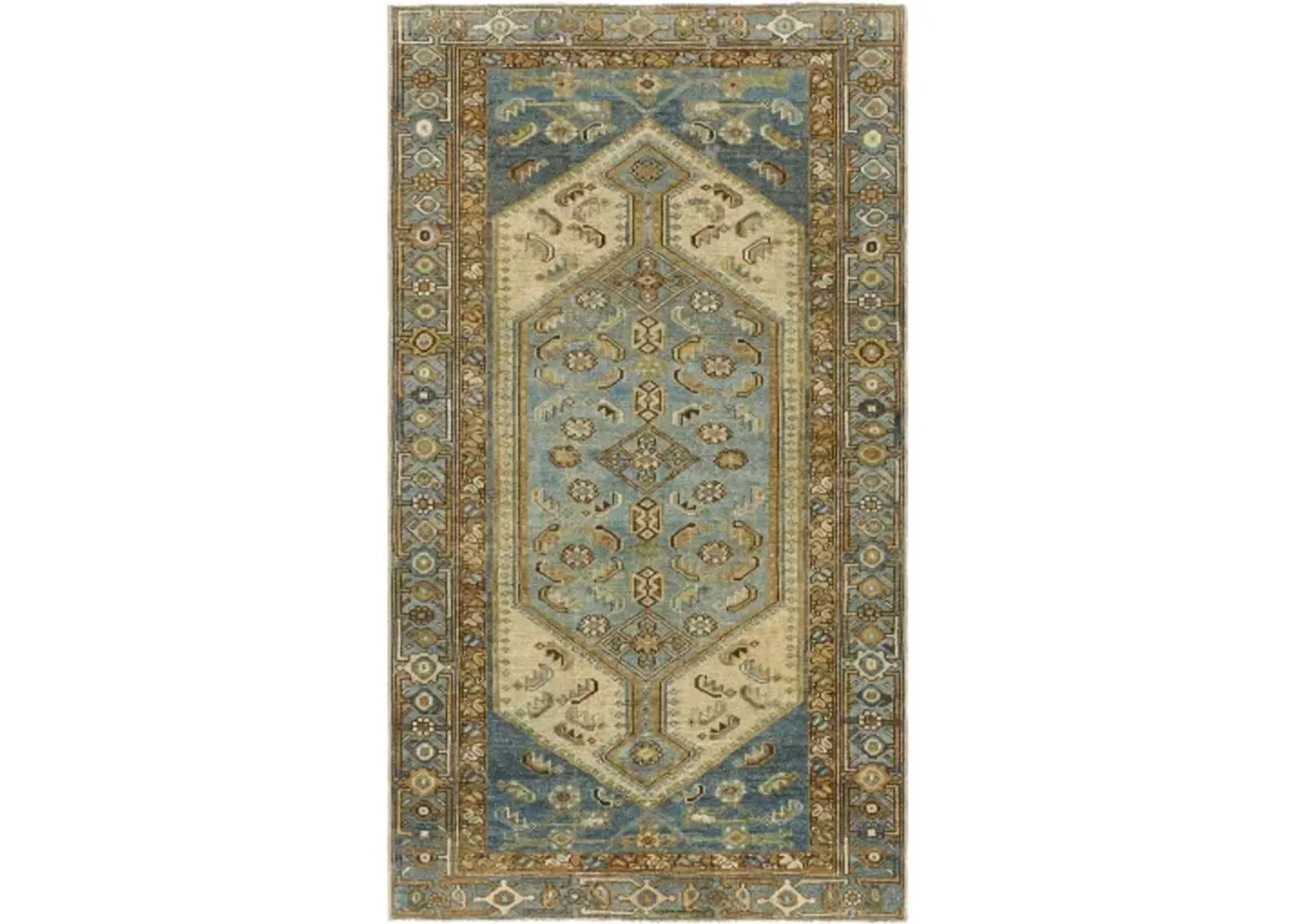 Antique One of a Kind AOOAK-1097 3'9" x 6'8" Handmade Rug