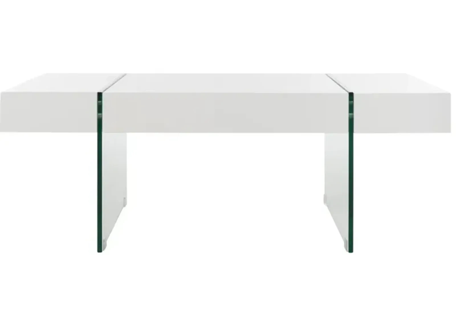 JACOB RECTANGULAR GLASS LEG MODERN COFFEE TABLE